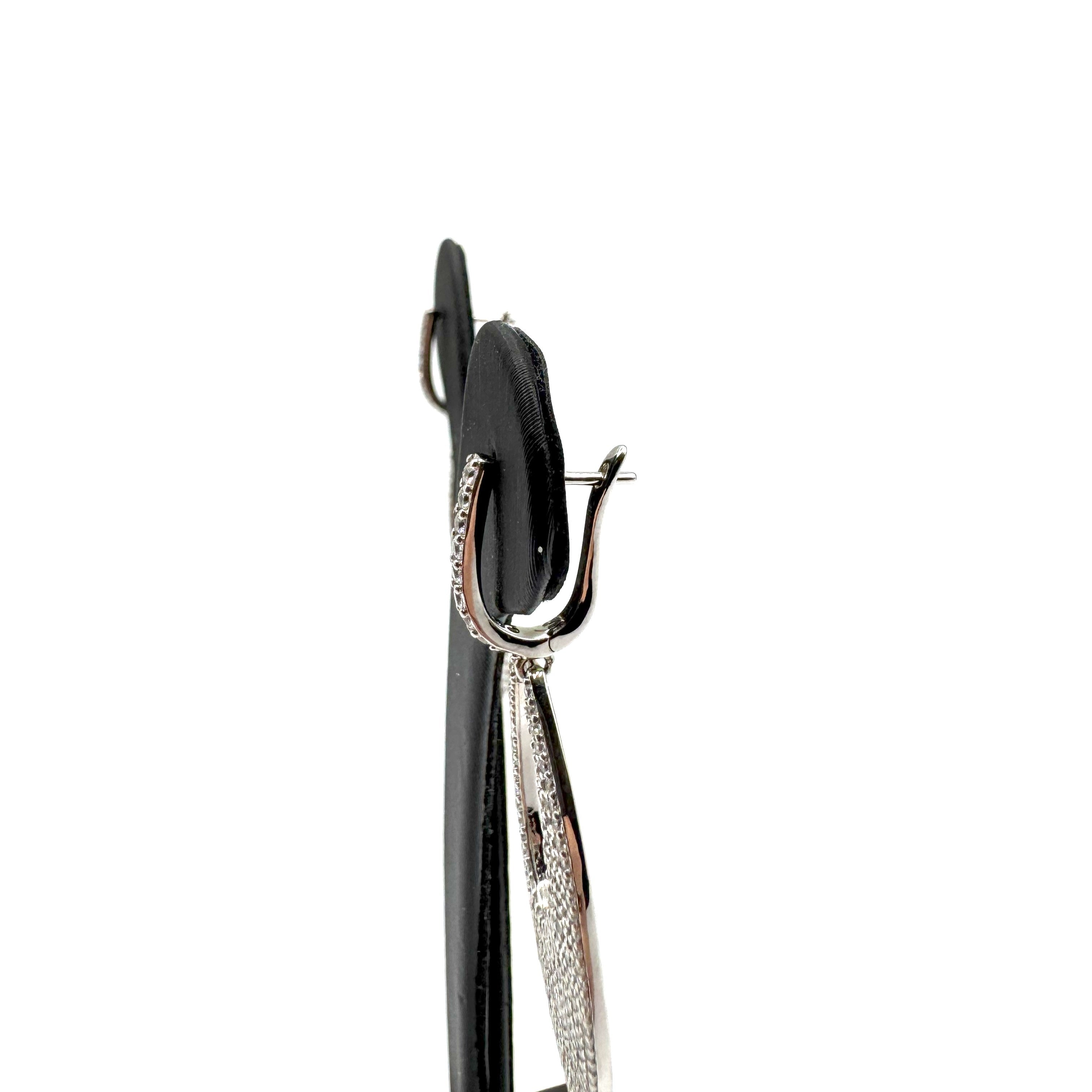 Orecchini Pendenti In Argento 925 Full Pietre Art.RRR0292