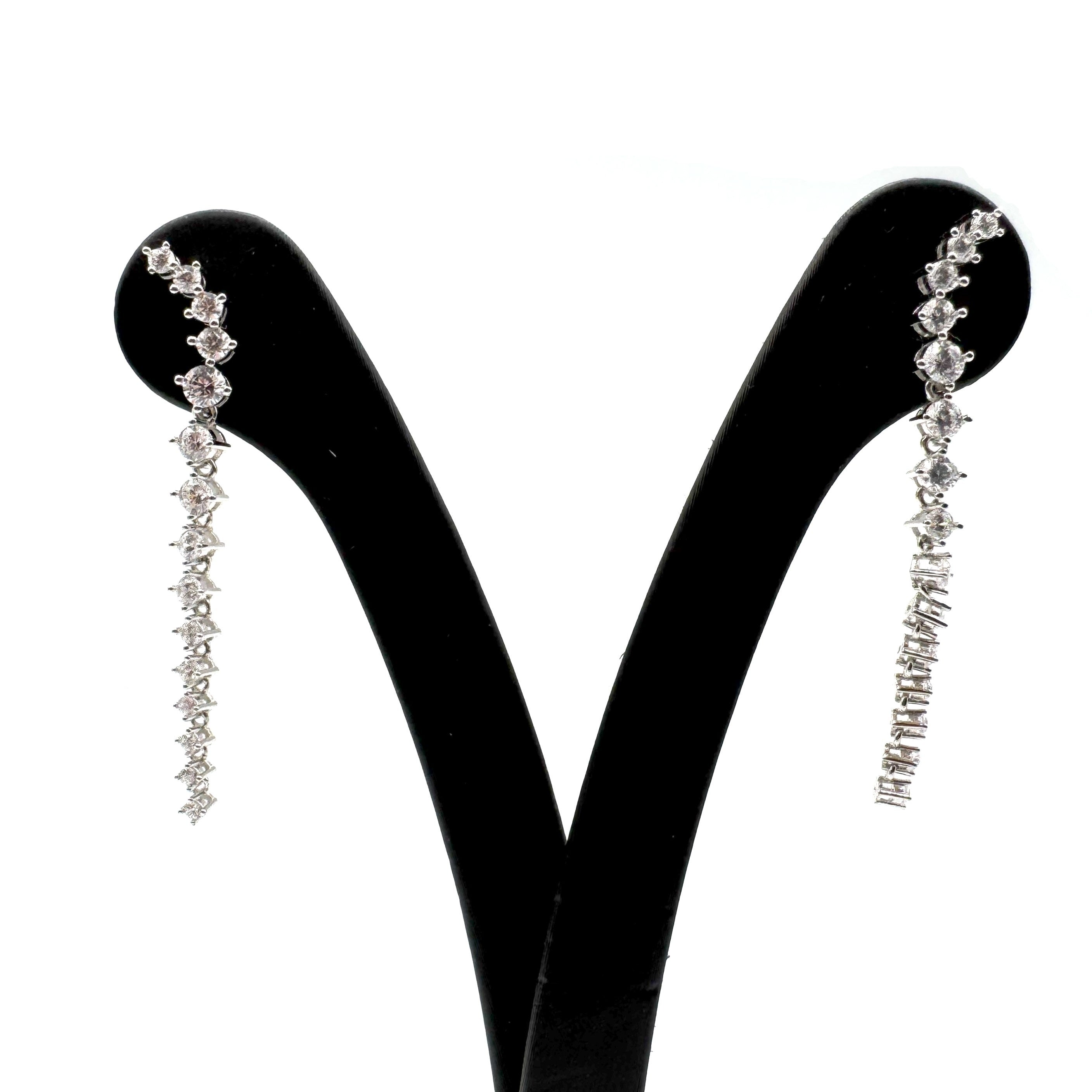 Orecchini Pendenti In Argento 925 Zirconati Art.EHC38211