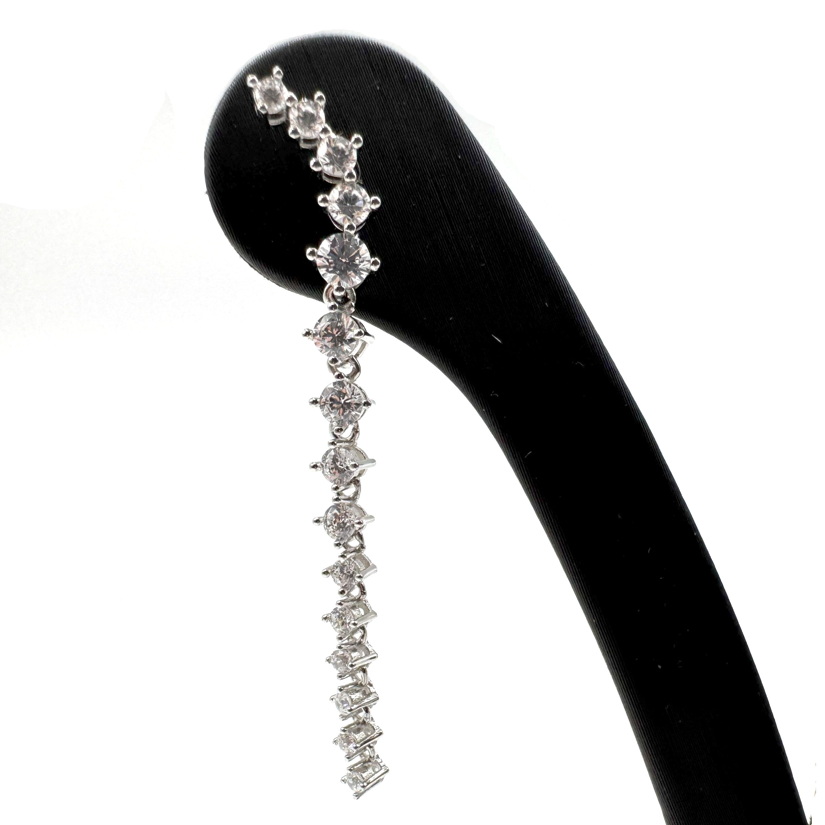 Orecchini Pendenti In Argento 925 Zirconati Art.EHC38211