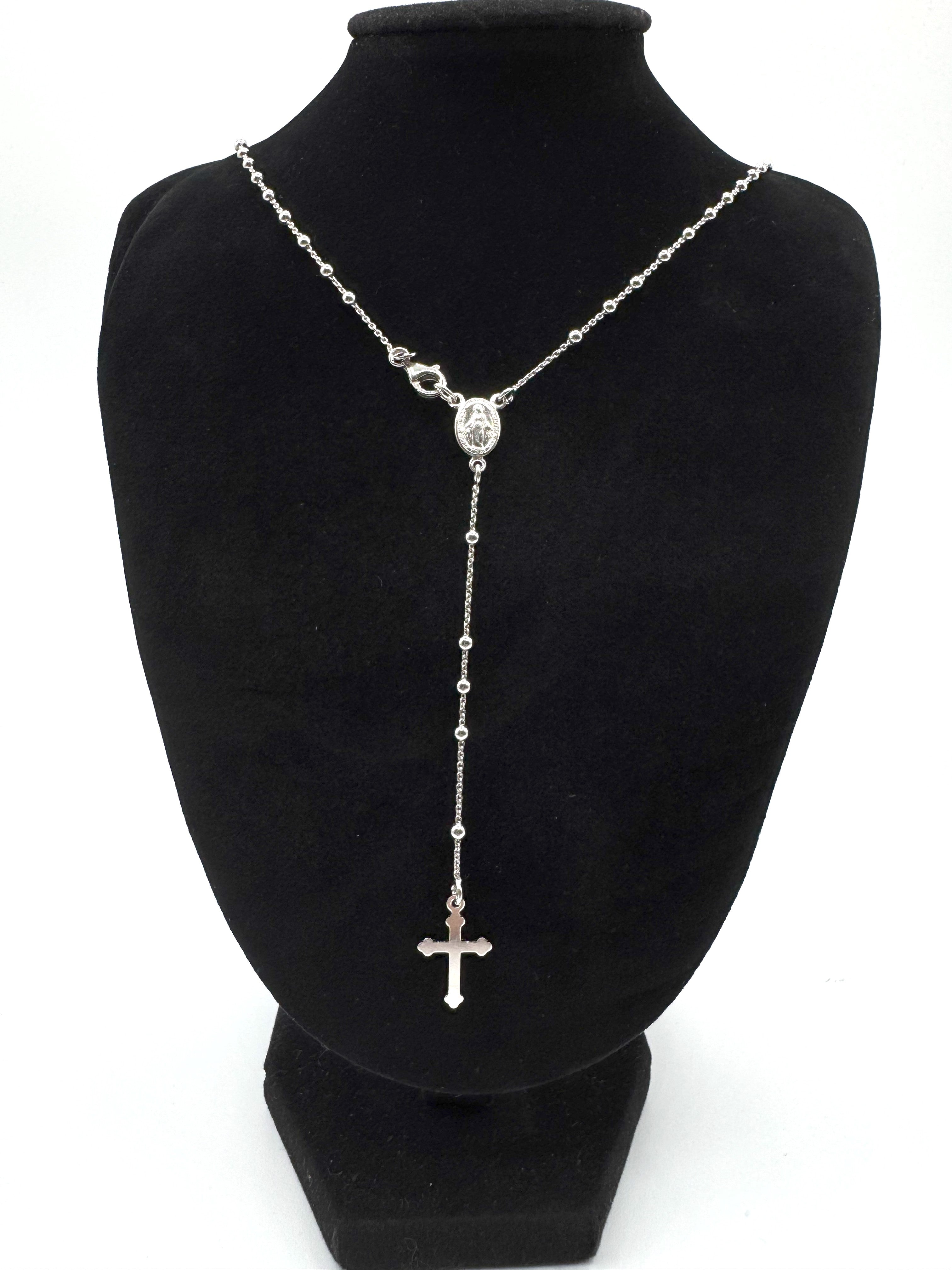 Collana Rosario In Argento 925