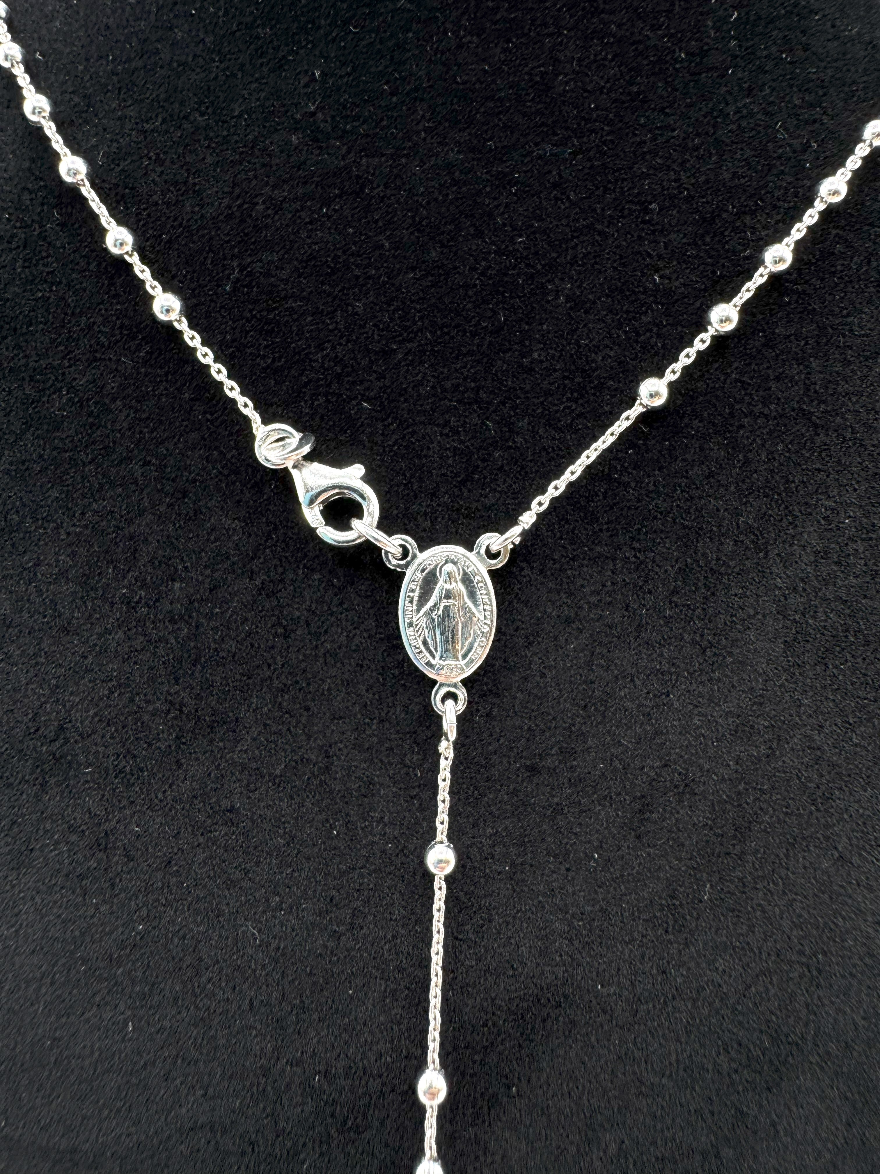 Collana Rosario In Argento 925