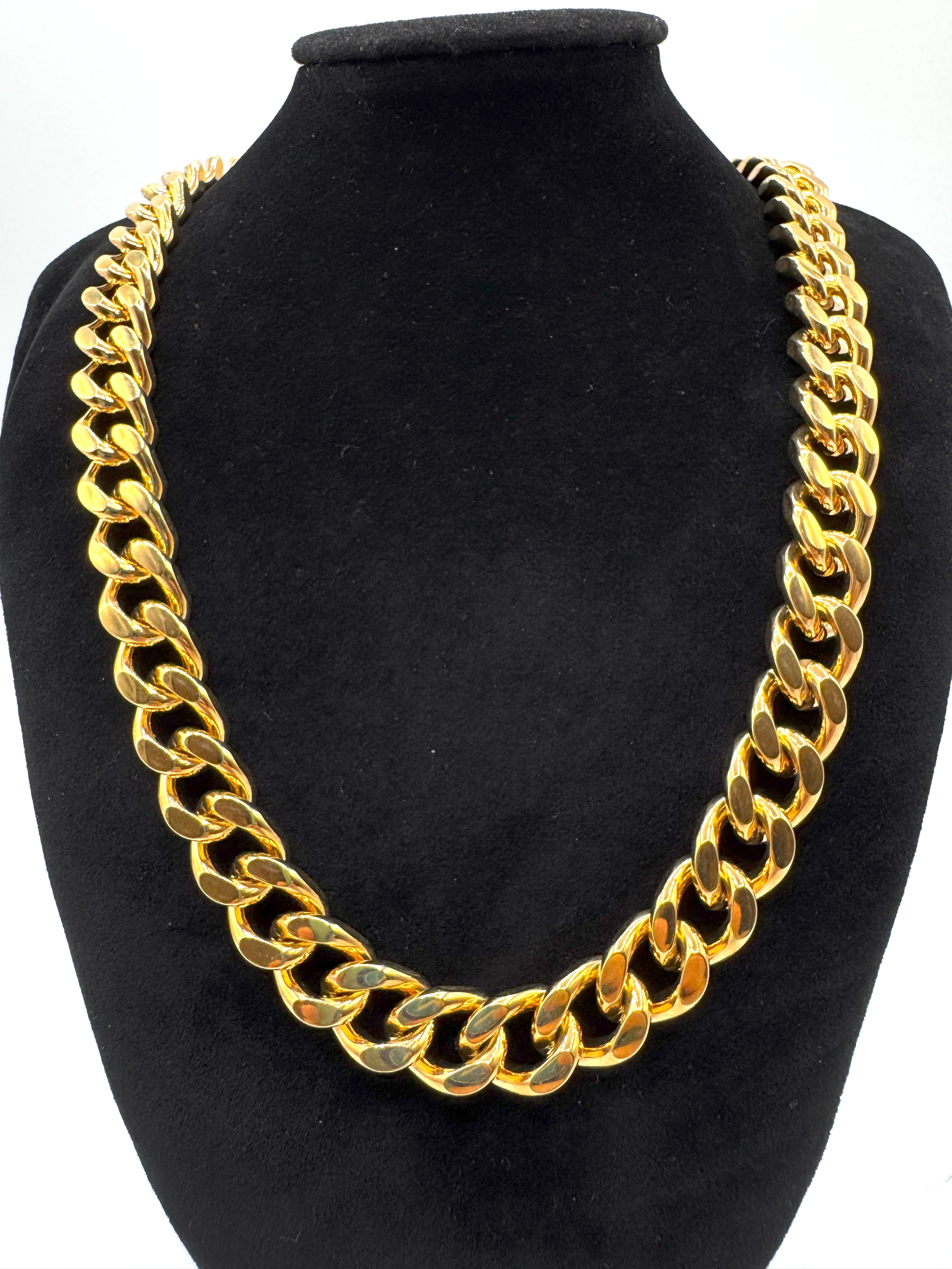 Collana Acciaio Dorato Hip Hop Trap Art.Acl1503