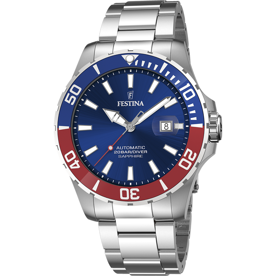 Orologio Festina F20531/5, blu, vista del quadrante e del bracciale