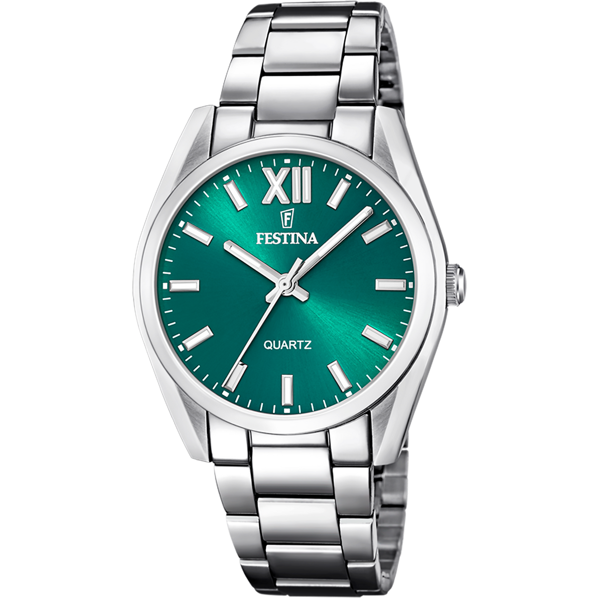 Orologio Festina F20622/C, verde, vista del quadrante e del bracciale