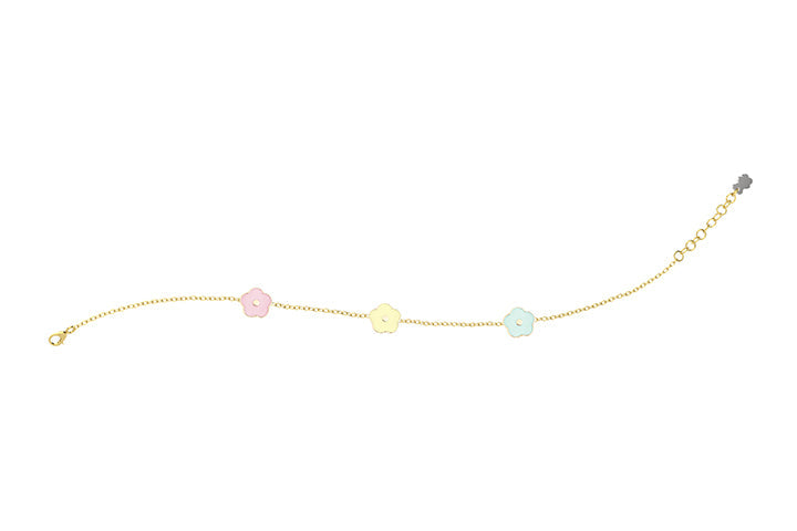 Bracciale Nanàn NAN0468 a catena con tre dettagli colorati pastello