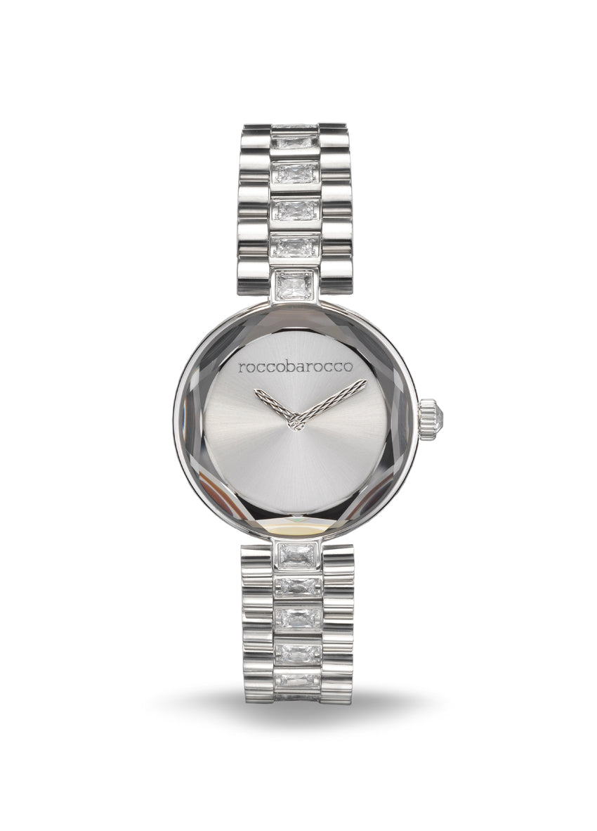 Orologio Roccobarocco Crystal Candy RB.4052L-01M, color argento