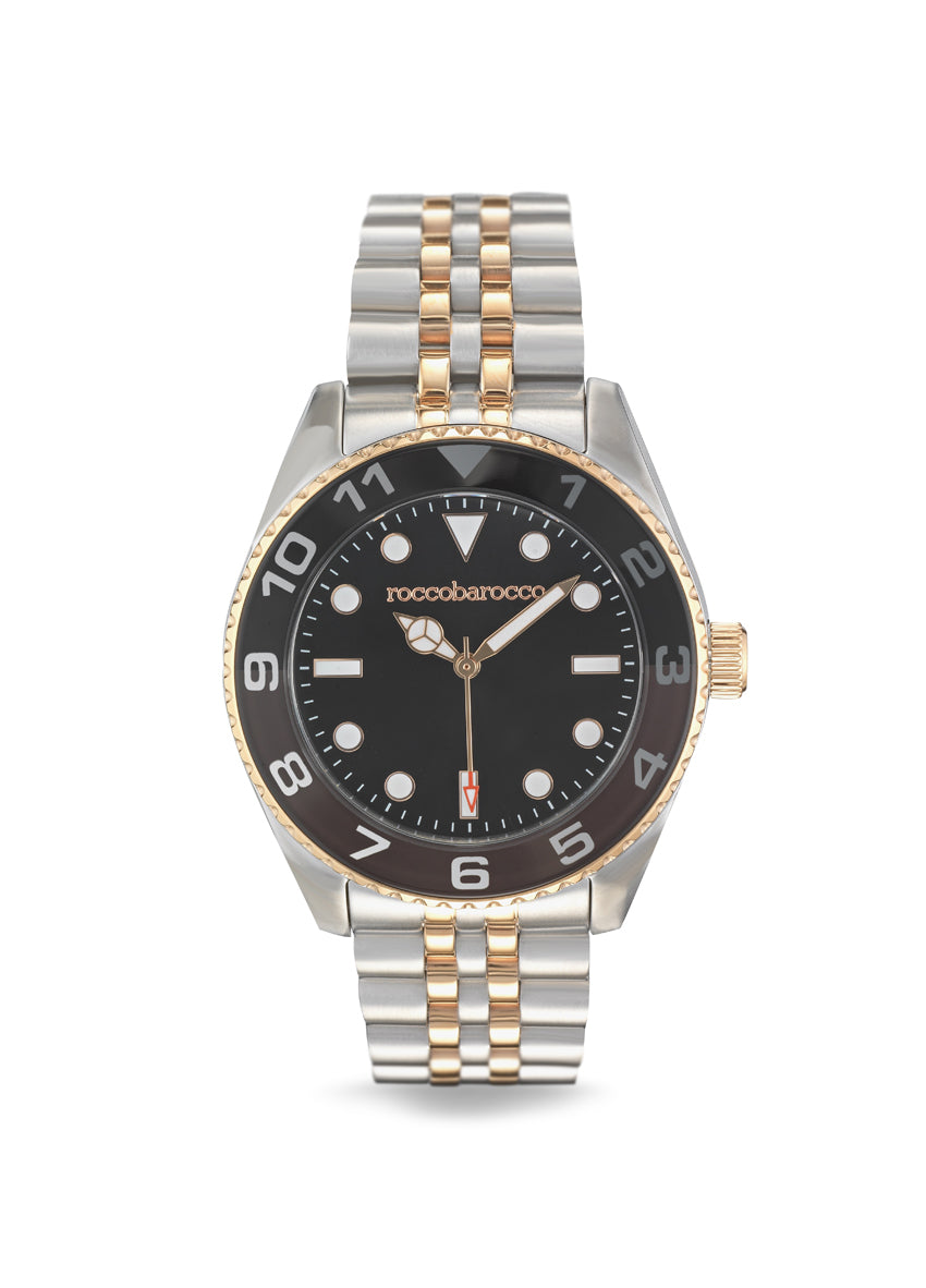 Orologio Roccobarocco Fascinate RB.4886M-04M, color argento e color oro / nero