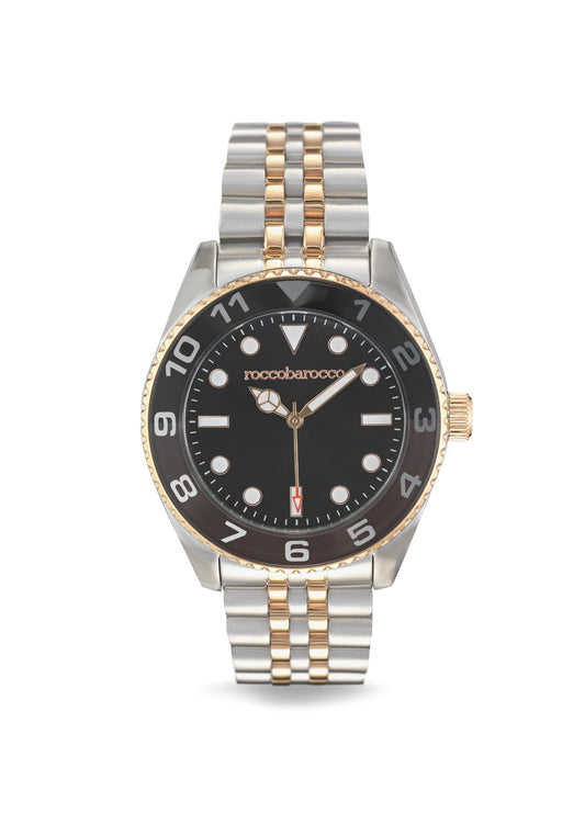 Orologio Roccobarocco Fascinate RB.4886M-04M, color argento e color oro / nero