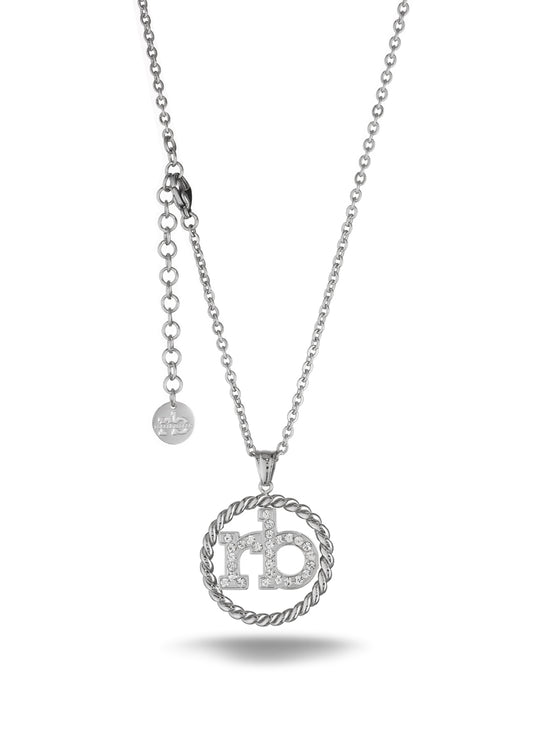 Collana Roccobarocco RB Round RBJ0005SS, finitura color argento