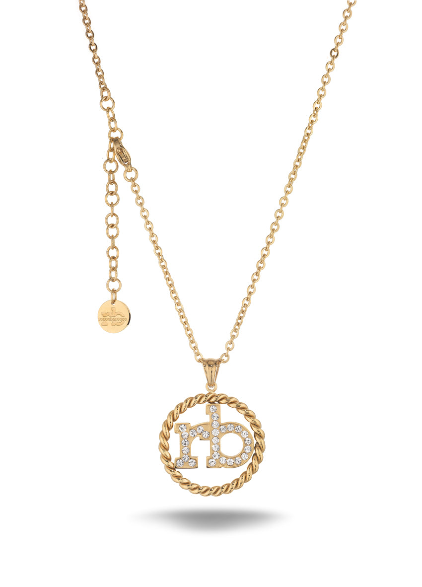 Collana Roccobarocco RB Round RBJ0006GP, finitura color oro
