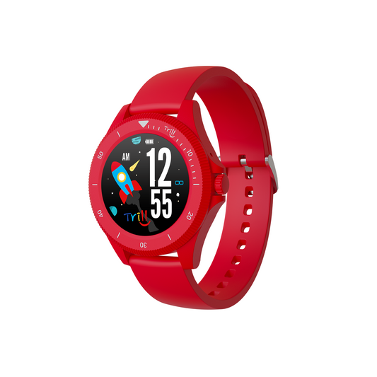 Smartwatch Techmade Trill TM-TRILL-RED, rosso, vista di cassa e cinturino