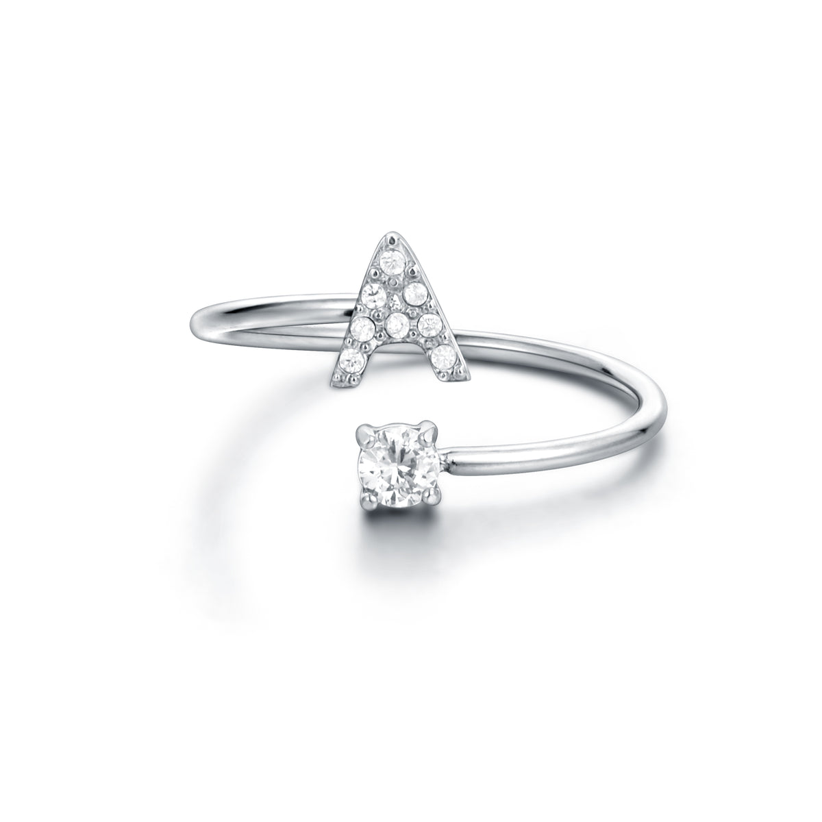 Personal Cristalli – Anello lettera con cristalli