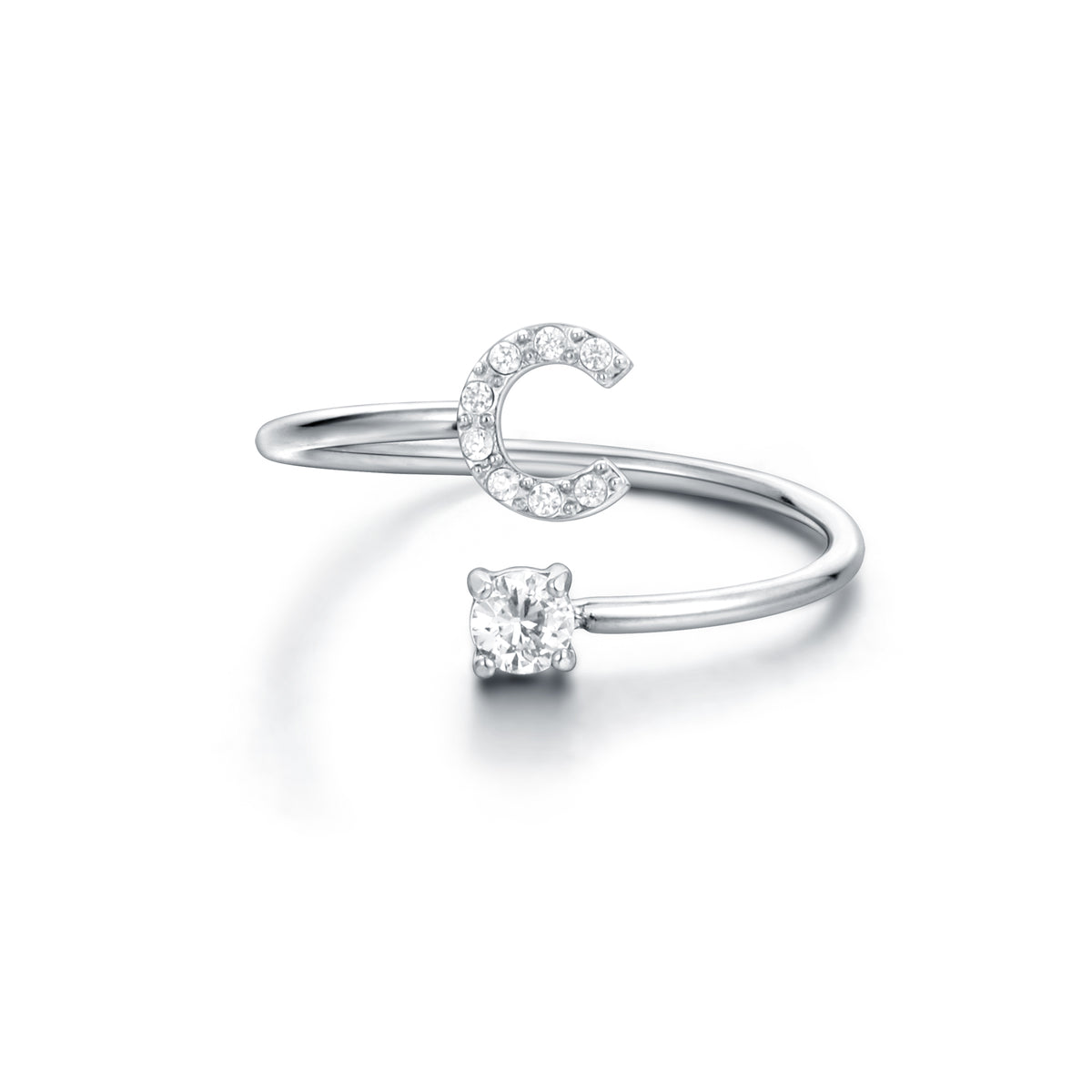 Personal Cristalli – Anello lettera con cristalli