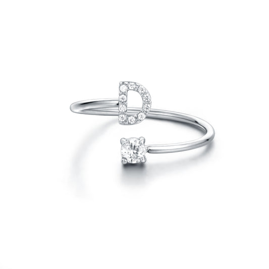 Personal Cristalli – Anello lettera con cristalli