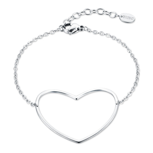 Pure Love – Bracciale cuore grande vuoto
