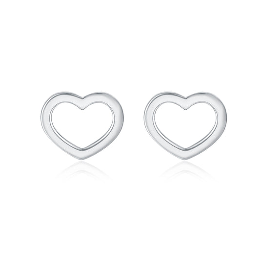 Pure Love – Orecchini cuore piccolo vuoto