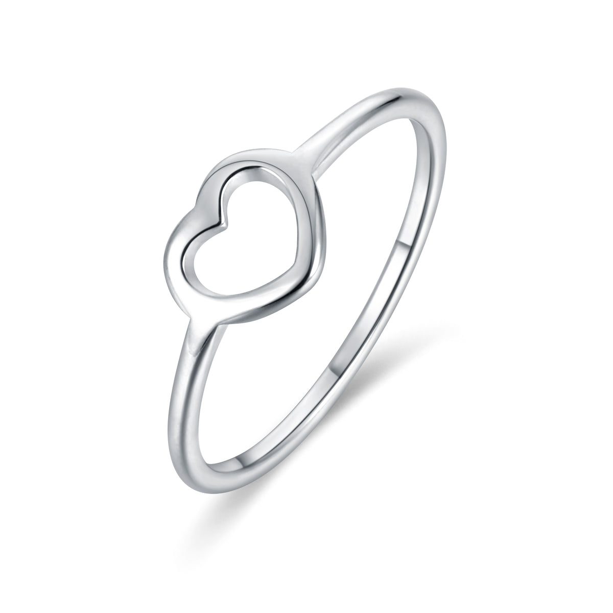 Pure Love – Anello cuore piccolo vuoto