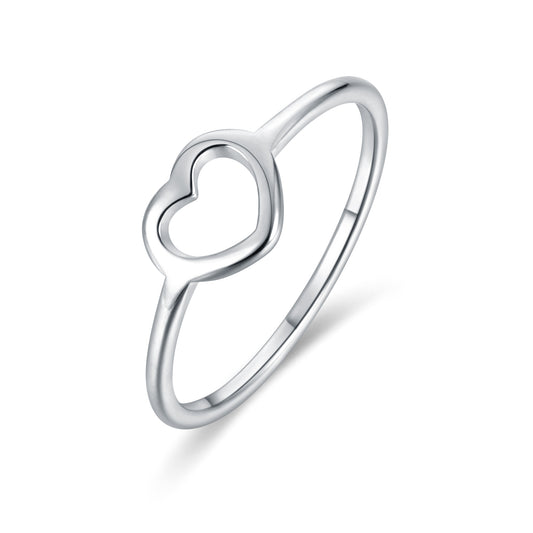 Pure Love – Anello cuore piccolo vuoto