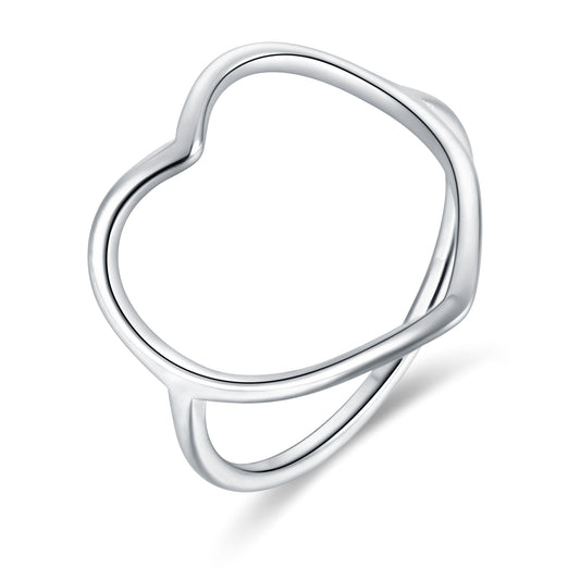 Pure Love – Anello cuore grande vuoto
