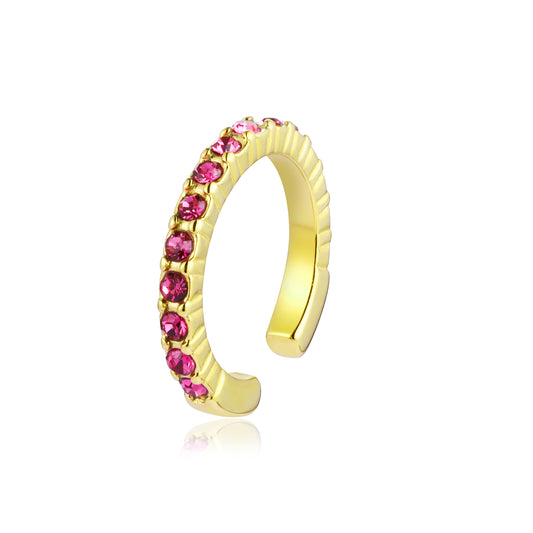 Princess – Earcuff con cristalli – Viola