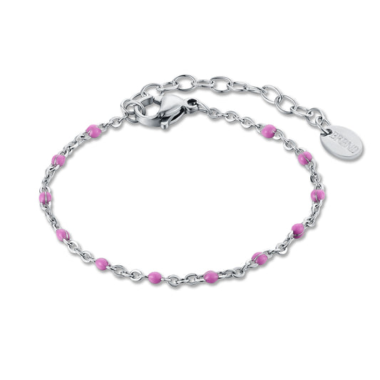 Incanto – Bracciale bambini catena gocce smaltate viola