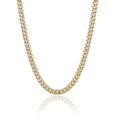 Urban – Collana grumetta piatta – 8 mm / Oro