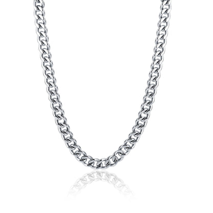 Urban – Collana grumetta piatta – 11 mm / Acciaio