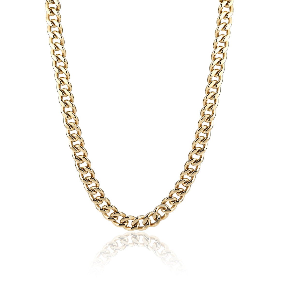 Urban – Collana grumetta piatta – 11 mm / Oro