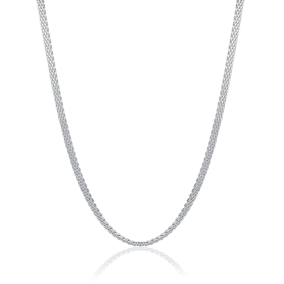 Poison – Collana catena mesh – Acciaio