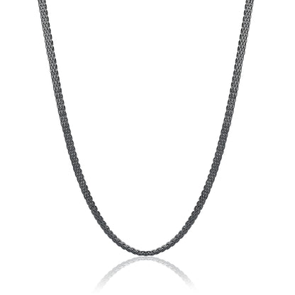 Poison – Collana catena mesh – Nero