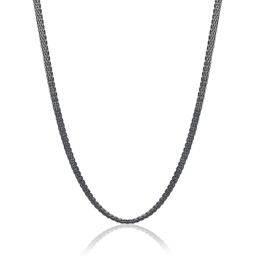 Poison – Collana catena mesh – Nero