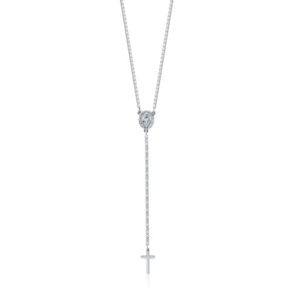 Faith – Collana rosario tennis con cristalli