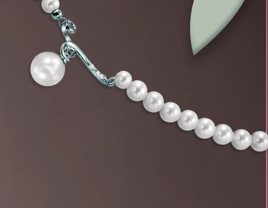 Osaka CL-DIAMOND 006: dettaglio originale del produttore, dettaglio laterale curvo e perla pendente