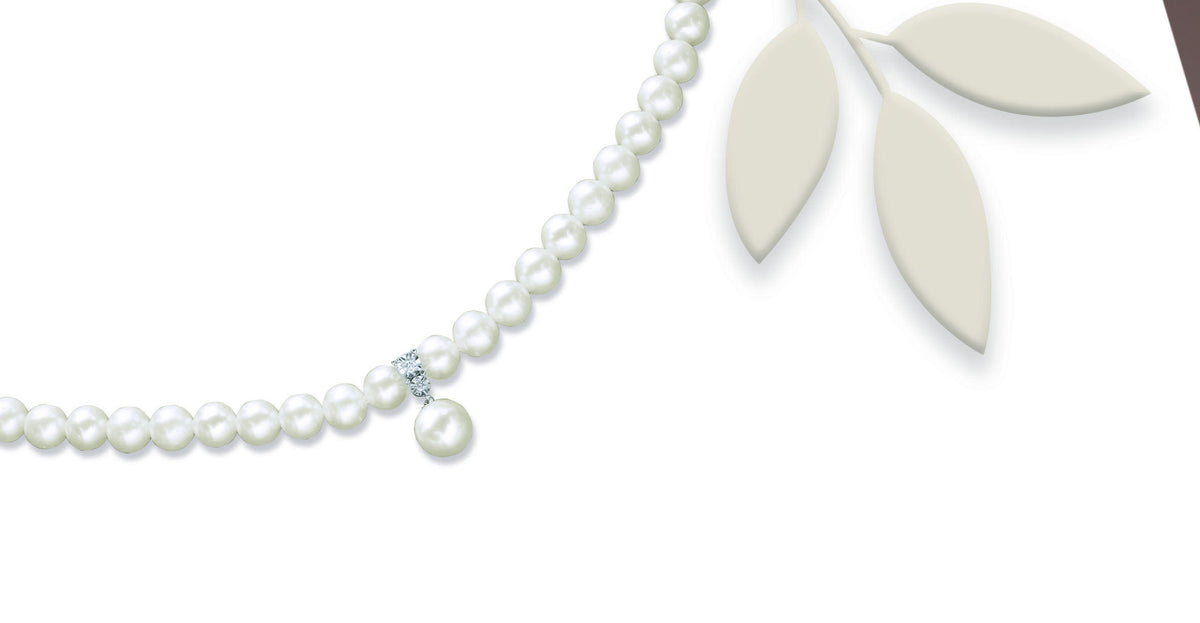 Osaka CL-DIAMOND 010: dettaglio originale del produttore, perla pendente e raccordo centrale