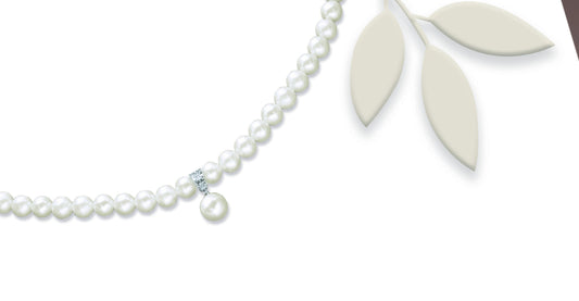 Osaka CL-DIAMOND 010: dettaglio originale del produttore, perla pendente e raccordo centrale