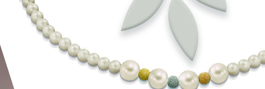 Osaka CL-ELEGANT 001: dettaglio originale del produttore, perle centrali ed elementi decorativi alternati
