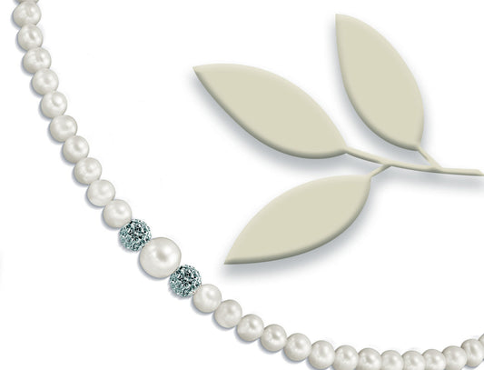 Osaka CL-LUXURY 004: dettaglio originale del produttore, composizione di perle ed elementi brillanti