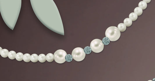 Osaka CL-LUXURY 007: dettaglio originale del produttore, perle centrali ed elementi decorativi alternati
