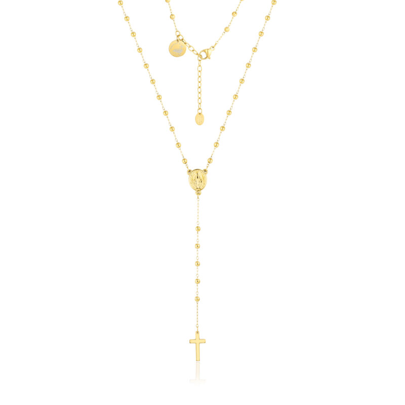 Collana rosario dorata, SKU 18NK026G