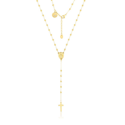 Collana rosario dorata, SKU 18NK026G